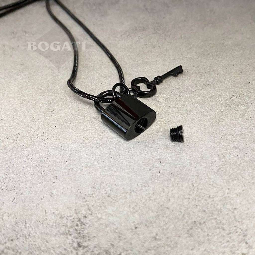 J-197 - Lock And Key ~Pendant With Chain