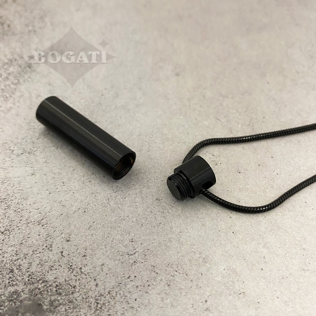 J-202 - Simple Cylinder - Pendant with Chain