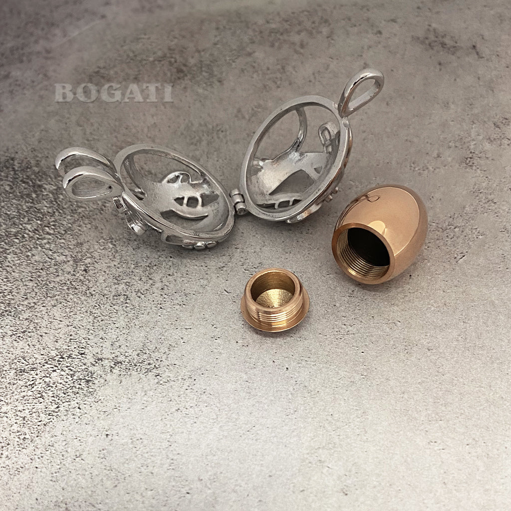 J-2050 Dragonfly Locket with Insert - Pendant with Chain