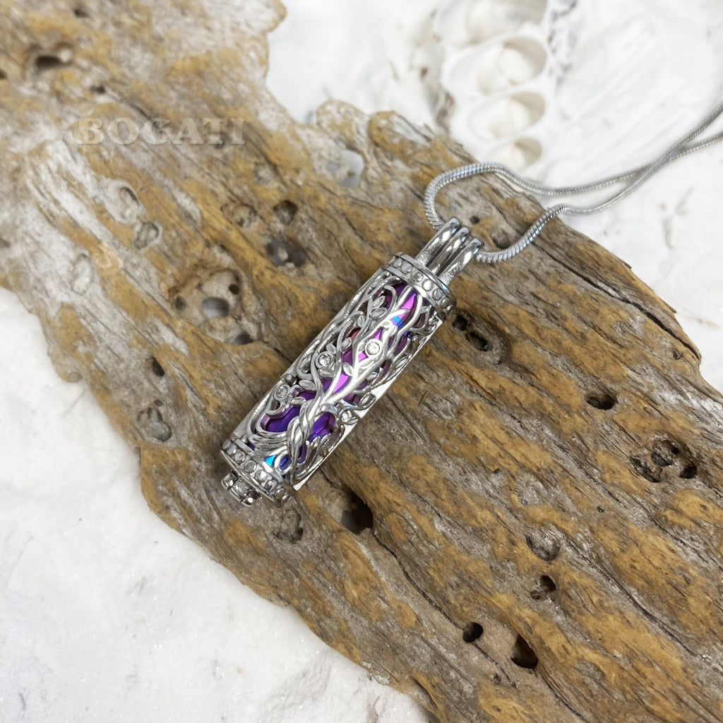 J-2070 -Tree of Life Locket - Pendant with Chain