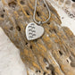 J-623 - Silver-tone Heart with Paw Print Rhinestones - Pendant with Chain