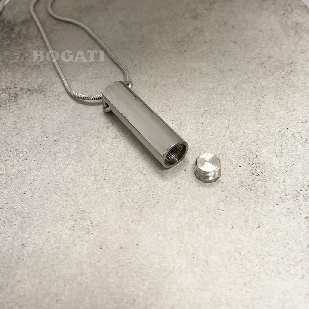 J-719 - Three Paws Cylinder - Pendant with Chain