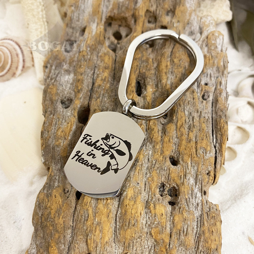 J-726 "Fishing in Heaven" Tag - Keychain