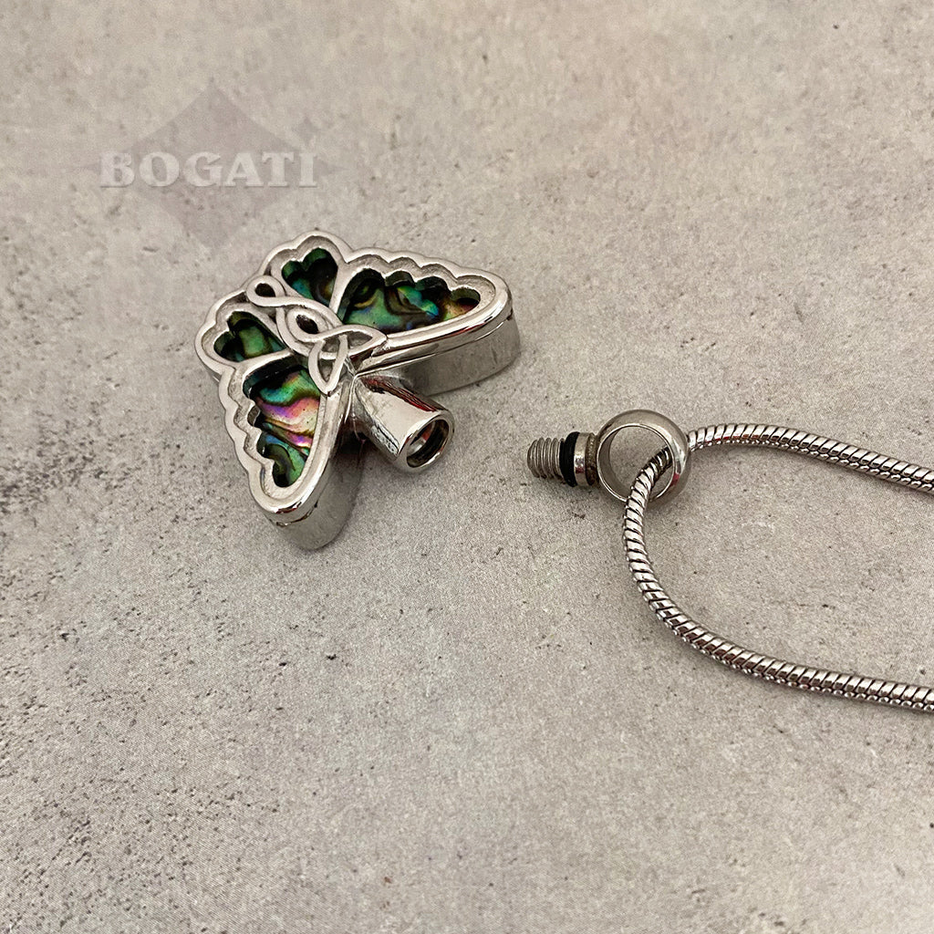 J-7955 Butterfly with Abalone - Pendant with Chain