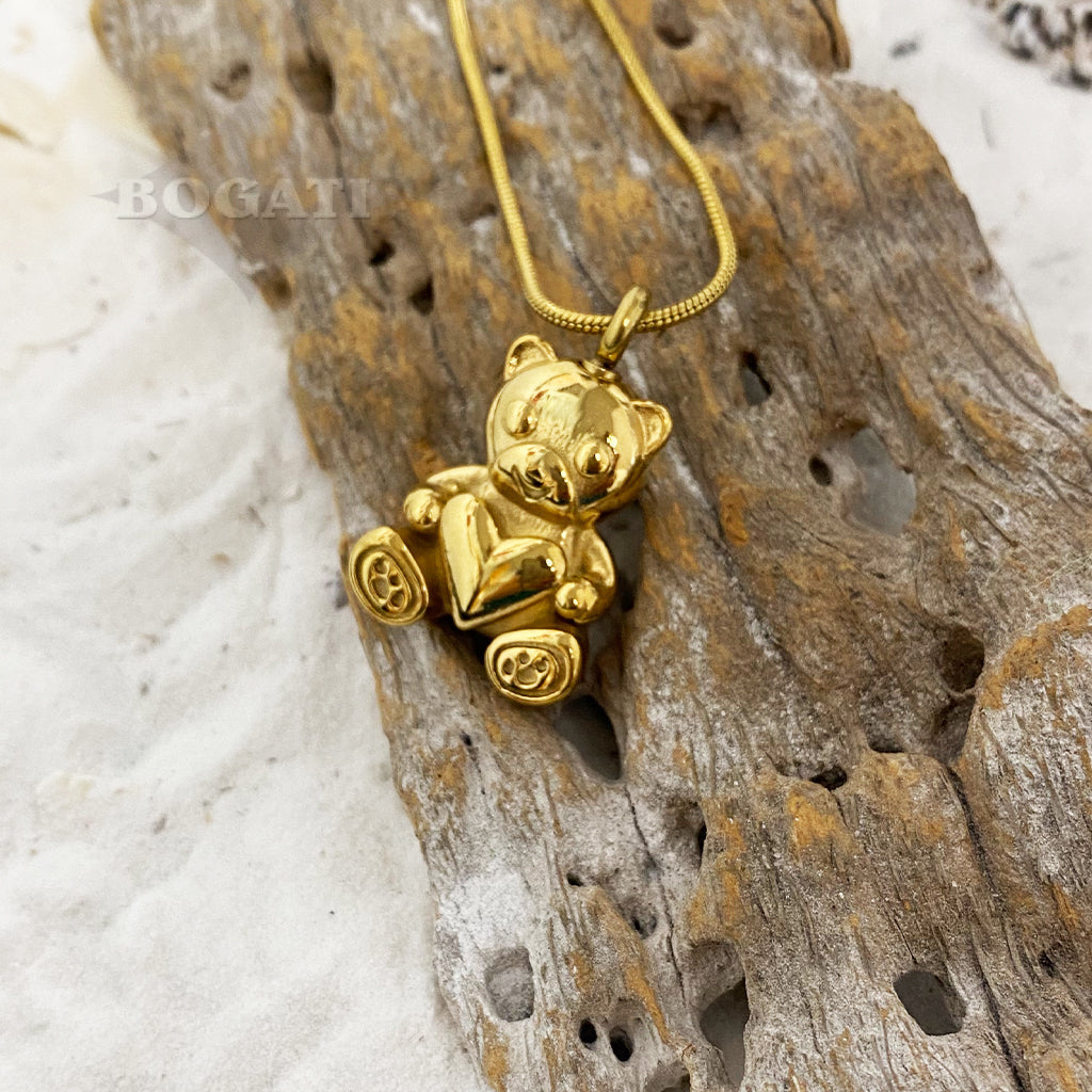 J-800 - Teddy Bear - Pendant with Chain