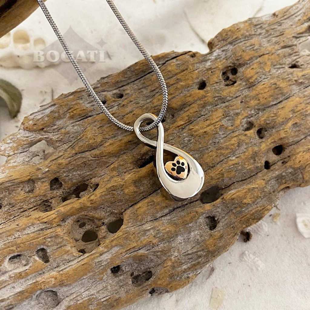 J-990 - Infinity Symbol with Heart and Paw Print