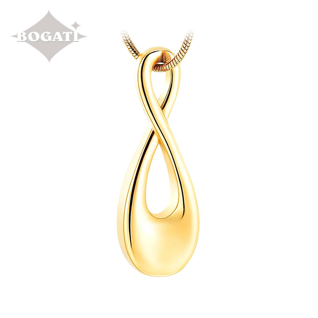J-993 Infinity - Pendant with Chain - Gold