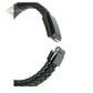 J-BRAC-12 Braided Leather Flat Bracelet with Modern Clasp - 8.5”
