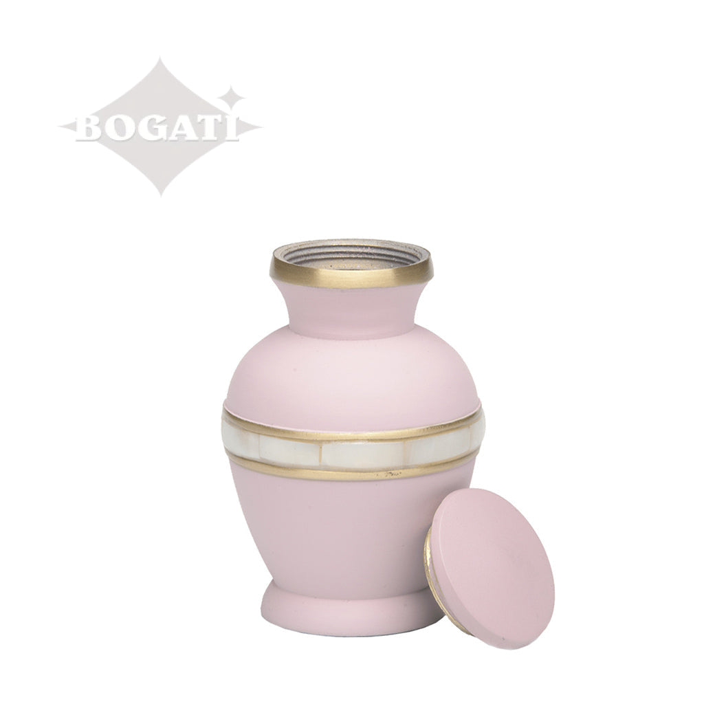 KEEPSAKE Brass urn -5000-2 - Matte Mother of Pearl
