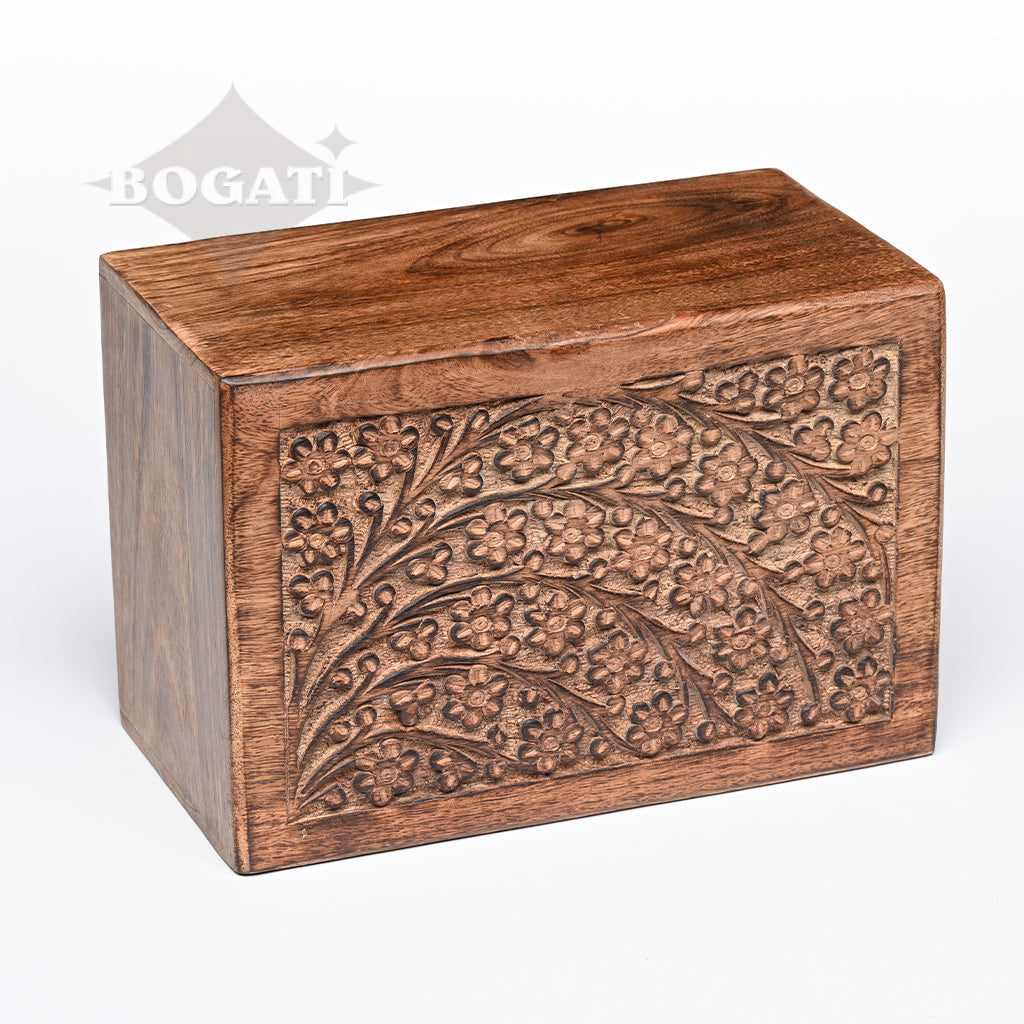 IMPERFECT SELECTION- ADULT / XL Mango wood Urn -2820 - Tree of Life