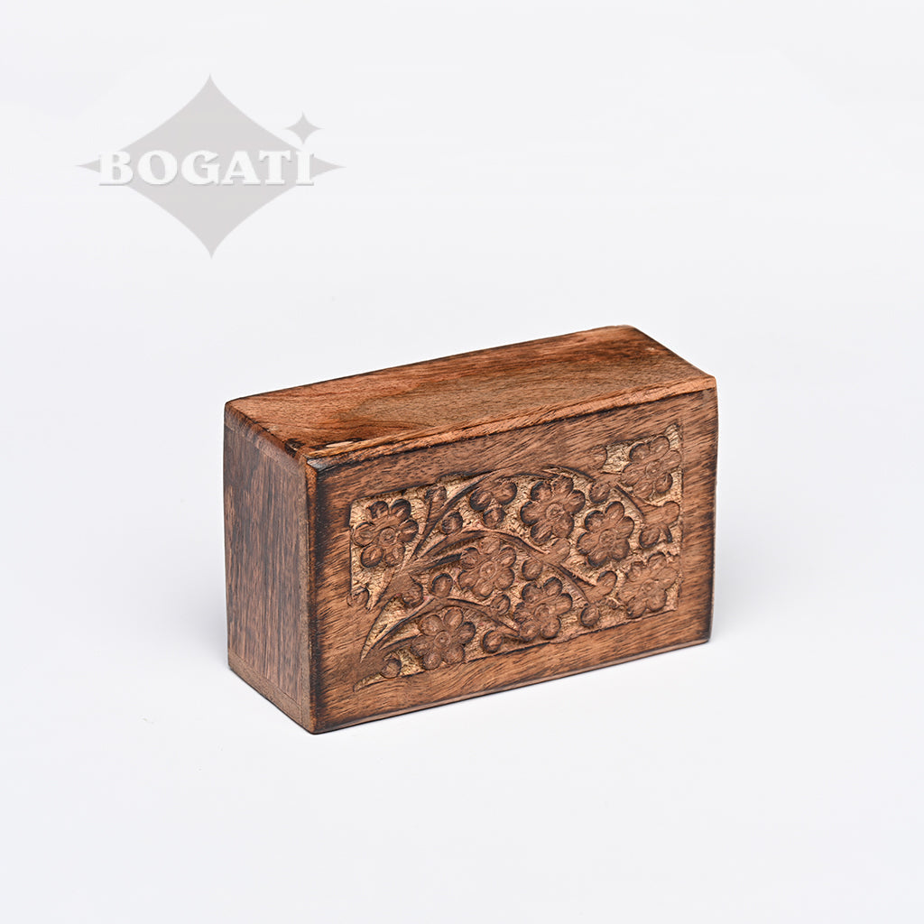 EXTRA SMALL Mango wood Urn -2820 - Tree of Life Case por 40