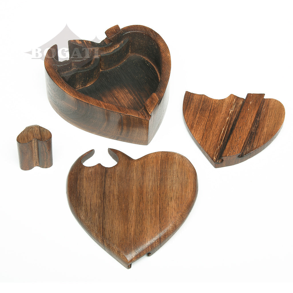 KEEPSAKE - Mango Wood Heart with Puzzle Closure