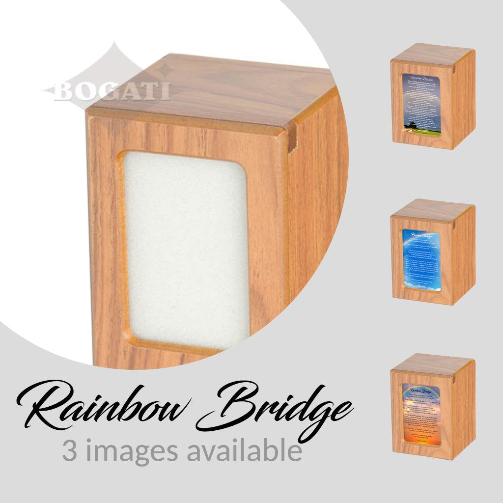 SMALL Photo Frame urn -PY06- Rainbow Bridge Brown