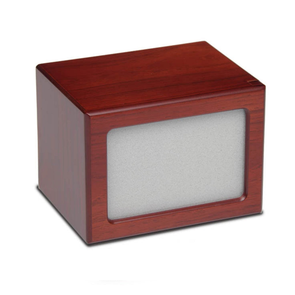 LARGE Photo Frame urn -PY06- Blank (Add your picture) CASE Cherry