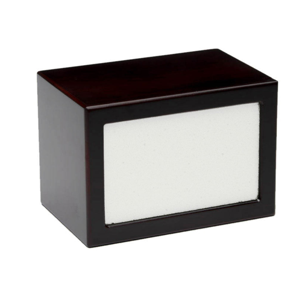 LARGE Photo Frame urn -PY06- Blank (Add your picture) CASE Dark Cherry