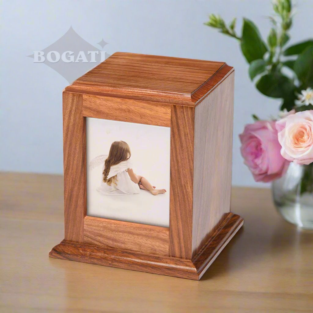 IMPERFECT SELECTION - MEDIUM - Rosewood -518- Vertical Photo Frame Urn