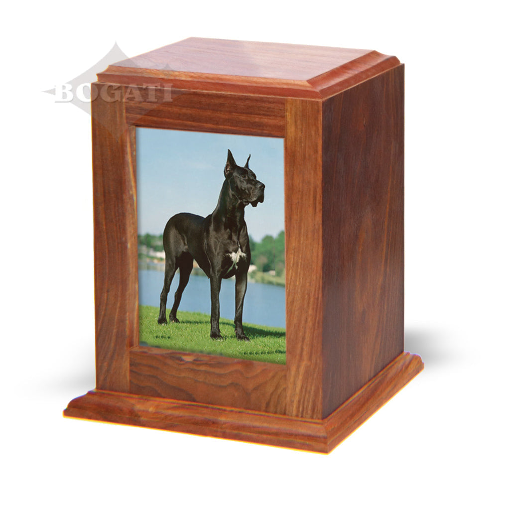 ADULT / XL - Rosewood -518- Vertical Photo Frame Urn