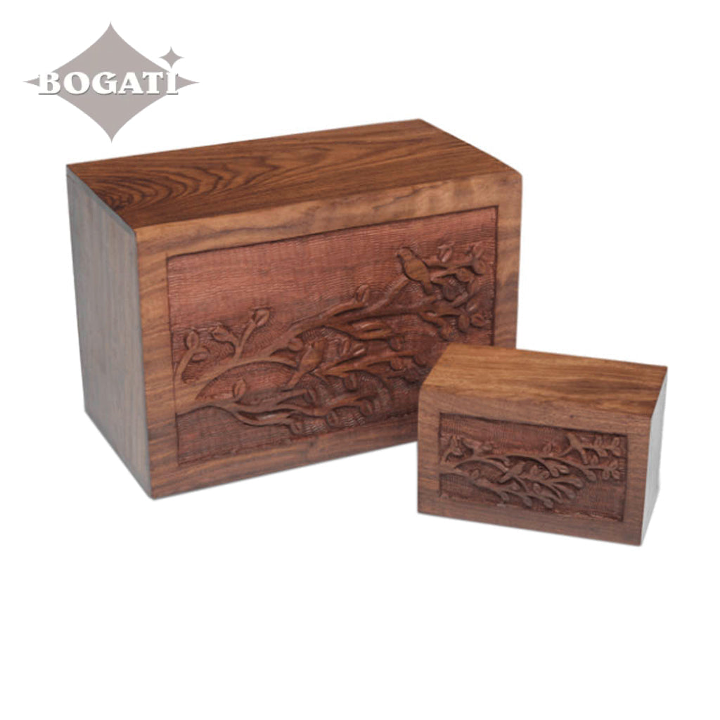 EXTRA SMALL Rosewood Urn - Bogati Birdsong ™