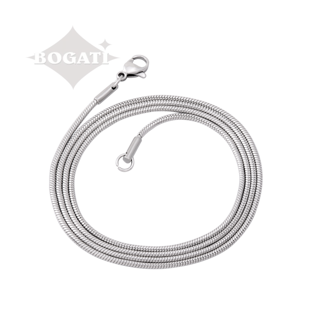 J-005 - Small Cross - Silver-tone - Pendant with Chain