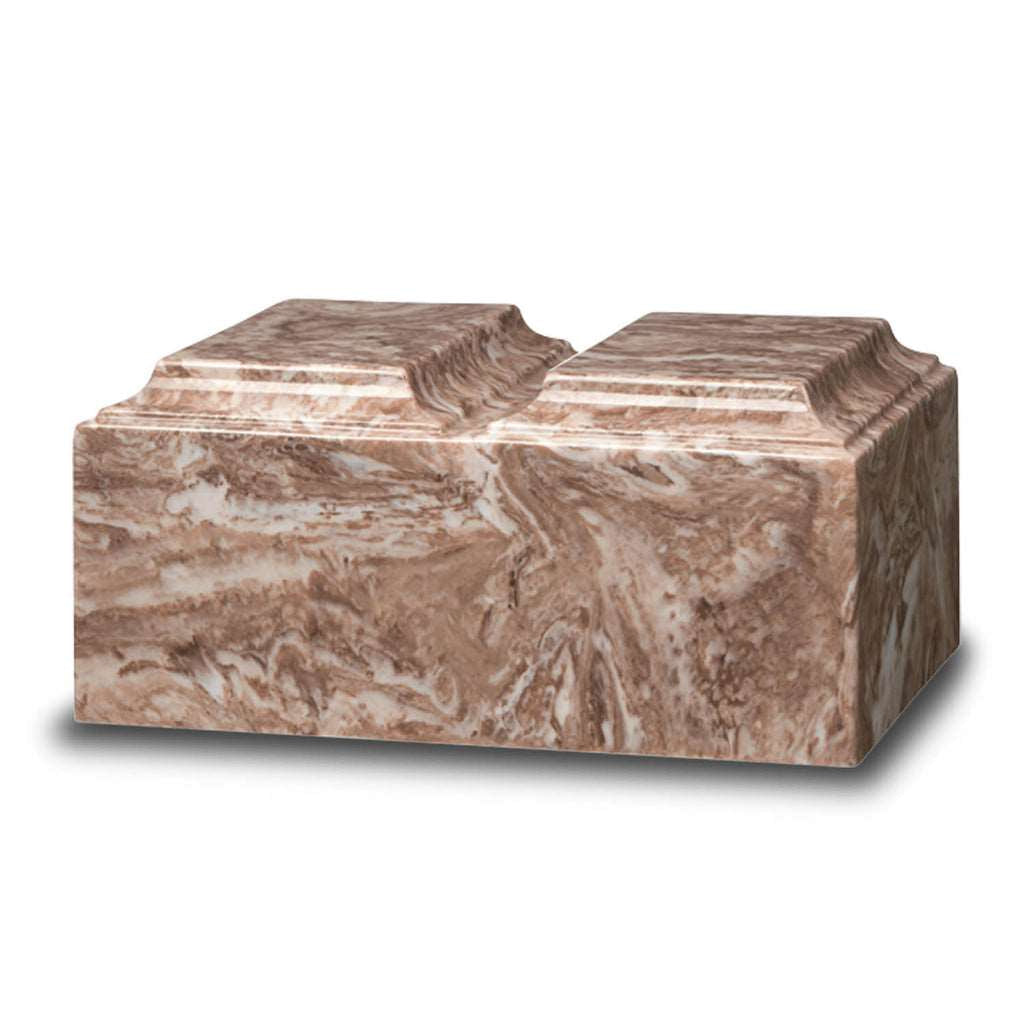 ADULT Cultured Marble Tuscany Double Companion Urn Cafe