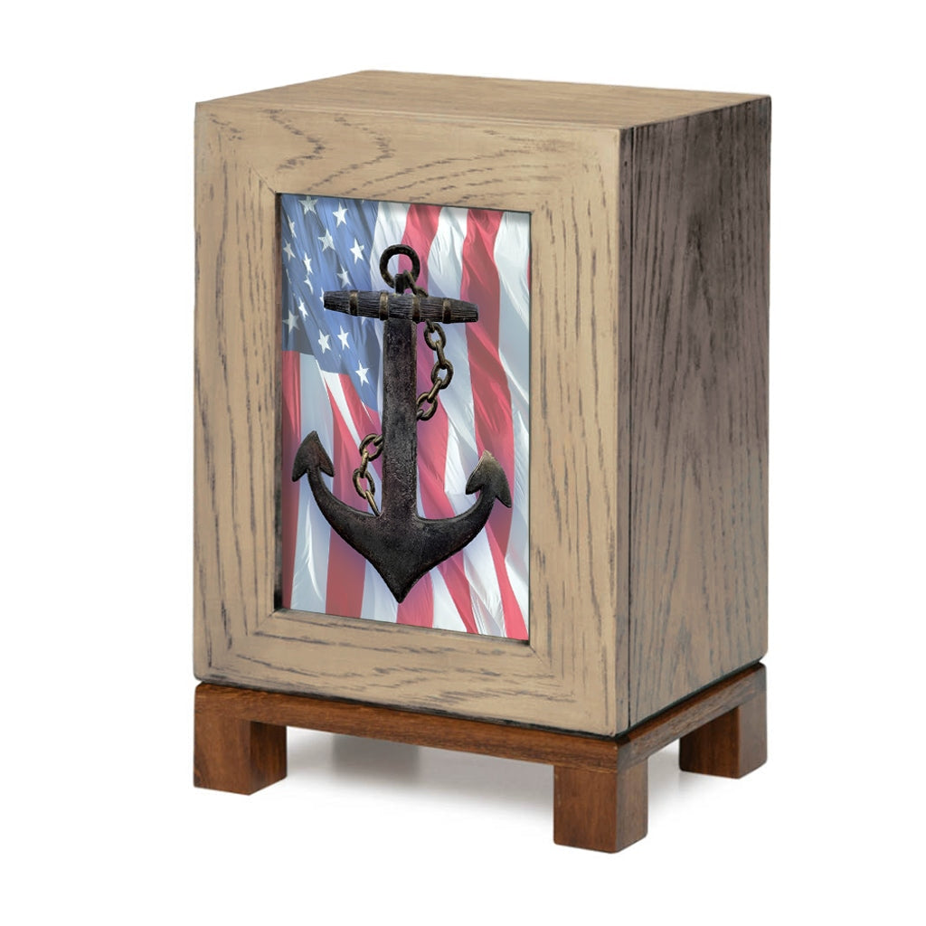 ADULT Rustic Style Photo Frame Urn - US NAVY