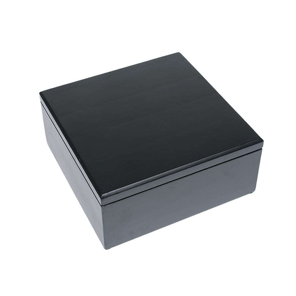 LARGE - Rubberwood Cremation Urn -1107- Black