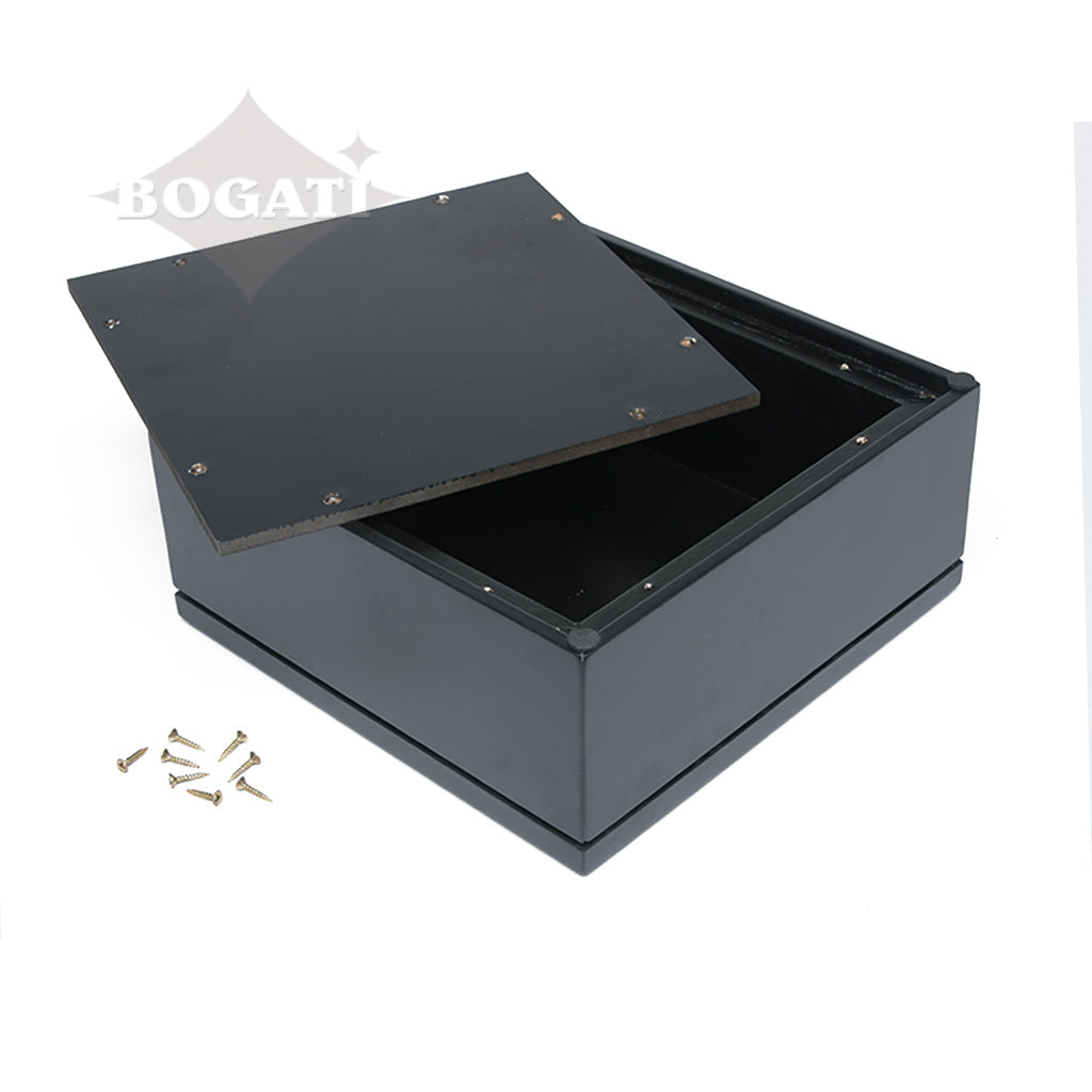 LARGE - Rubberwood Cremation Urn -1107- Black