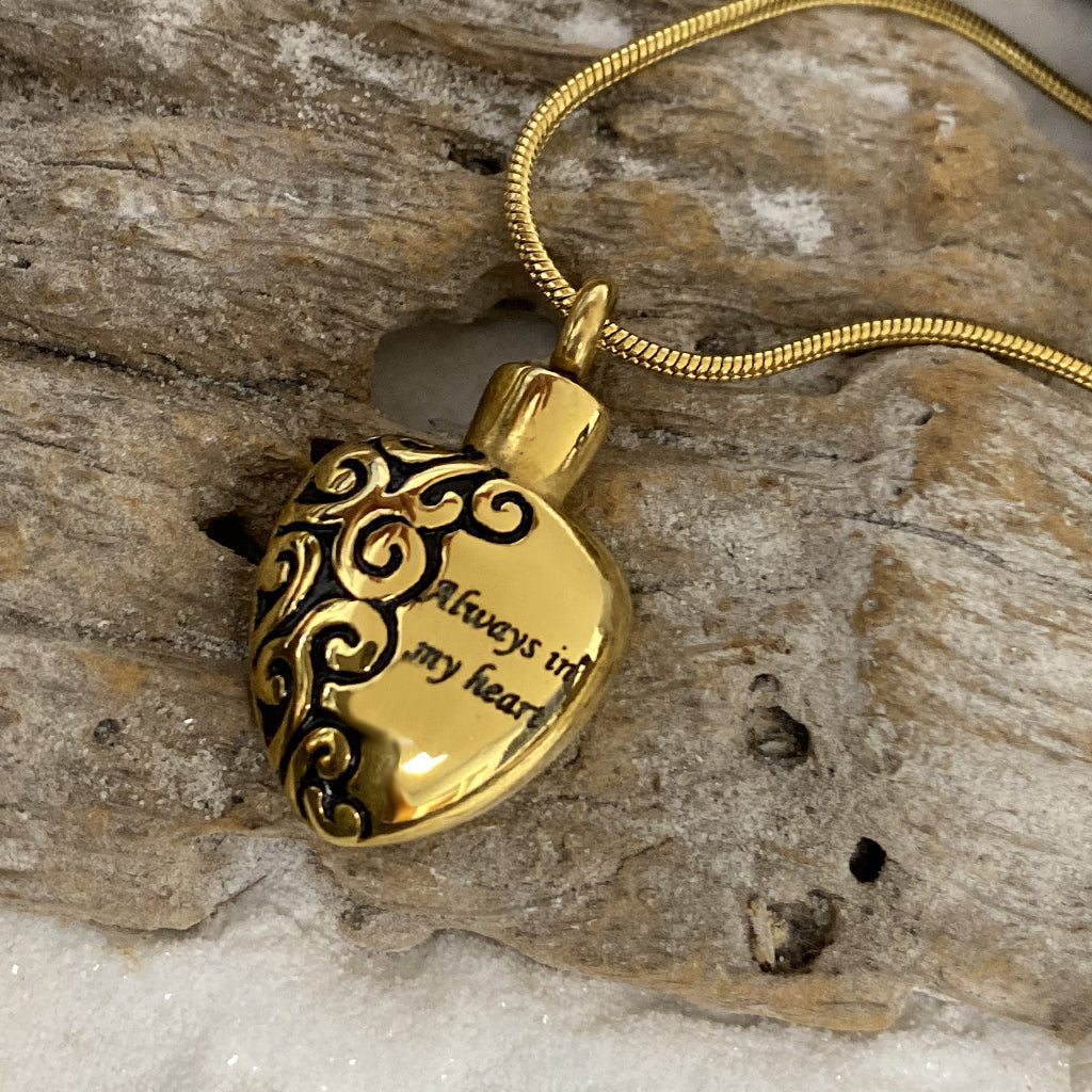J-006 - “Always In My Heart” - Silver-tone - Pendant with Chain