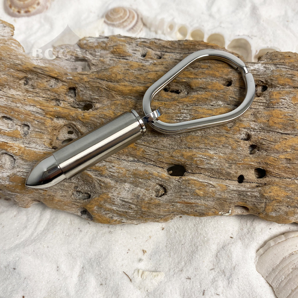 J-1034 – Bullet Silver-tone – Cremation Keychain