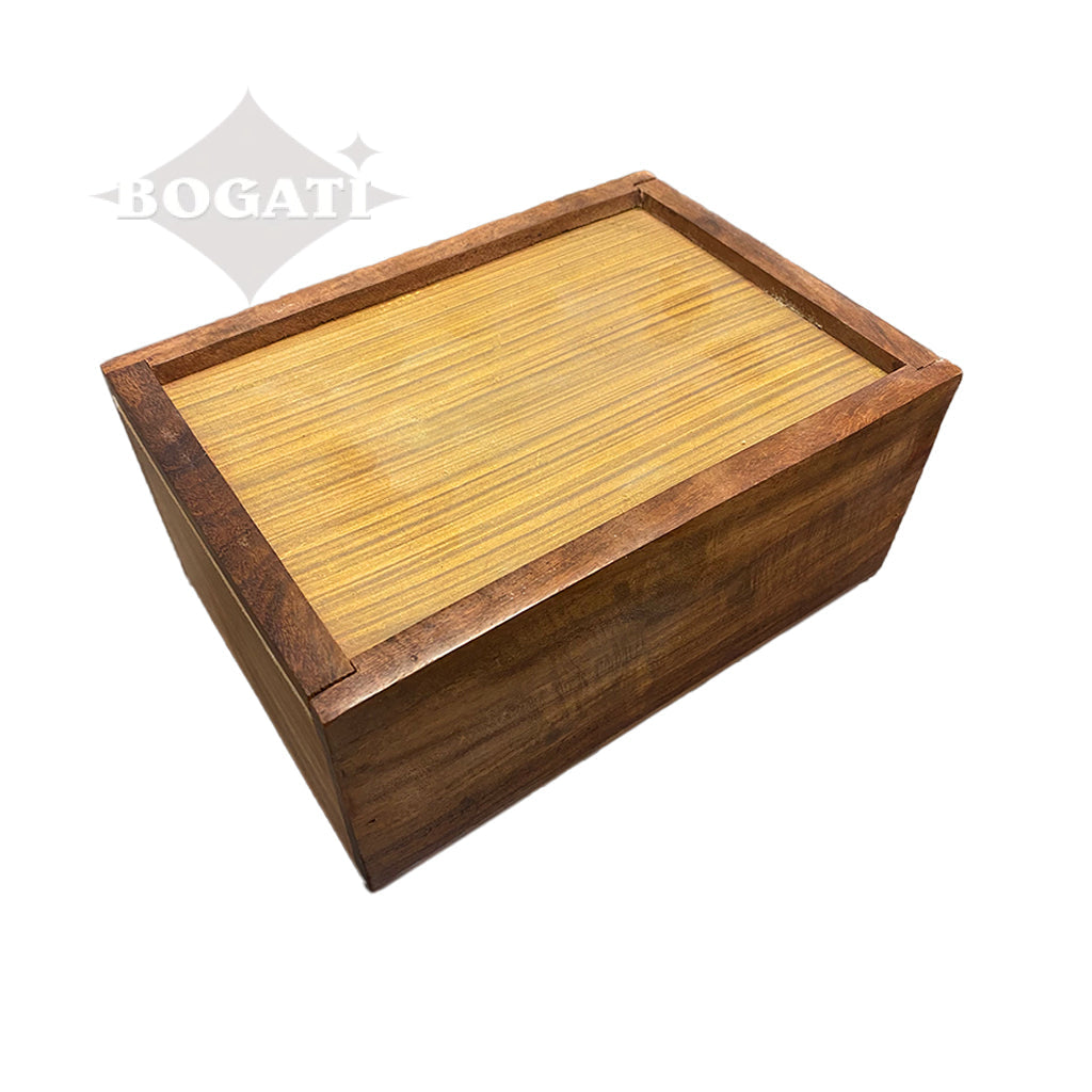 IMPERFECT SELECTION - MEDIUM Rosewood Urn -2705- Bevel Edge - Dog Silhouette