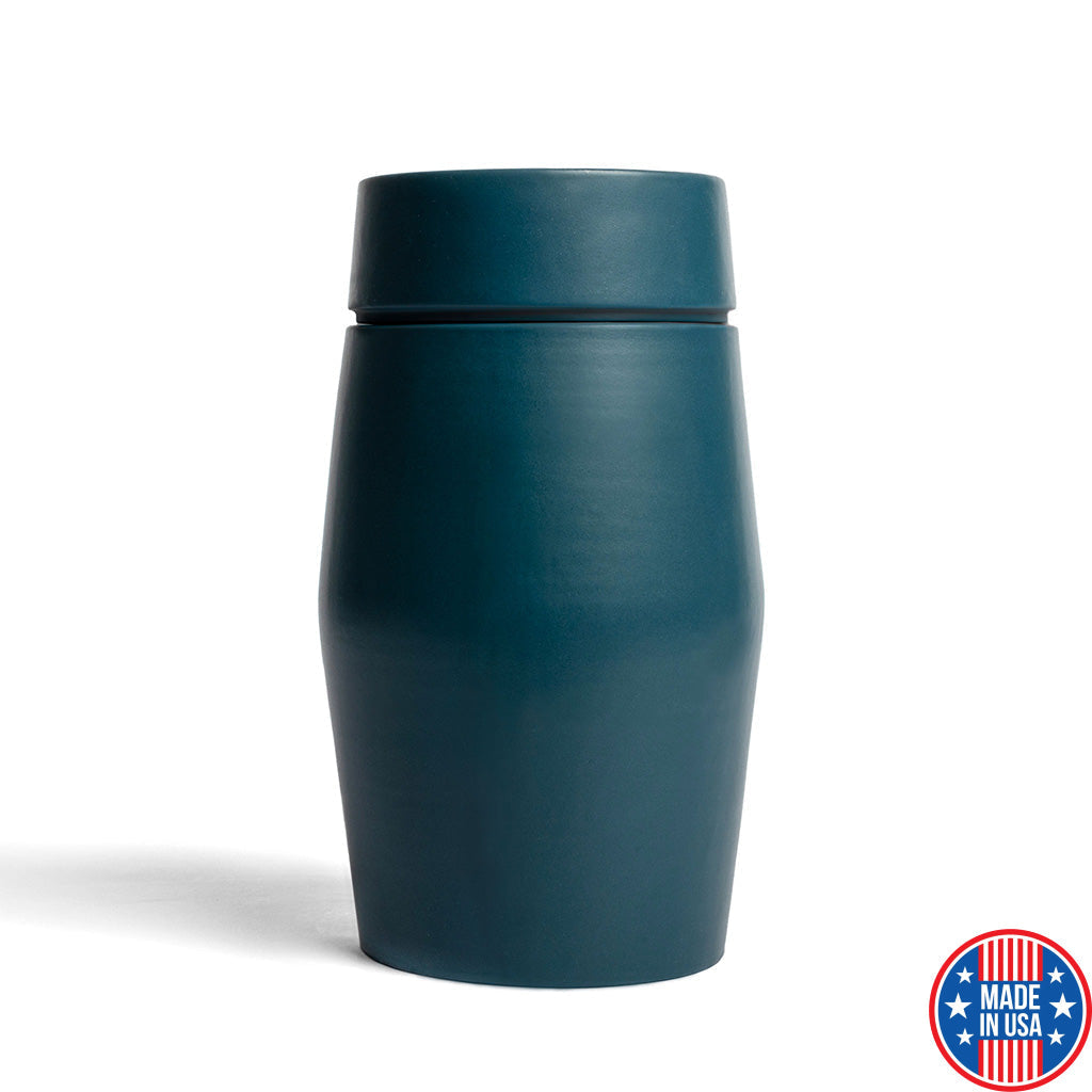 ADULT - Ceramic Urn - Solstice EPOCH Teal