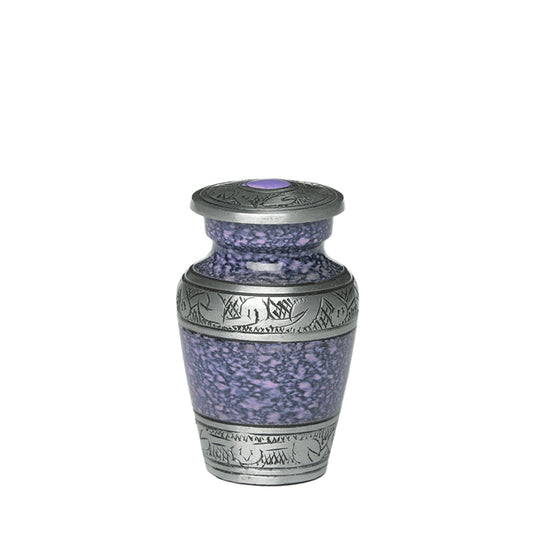 KEEPSAKE -Alloy Urn -1489- Jasmine © Border PURPLE