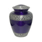 ADULT -Classic Alloy Urn -3246– PURPLE with VINE BAND