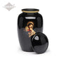 ADULT Classic alloy urn - 3263- Mary & Baby Jesus - BLACK