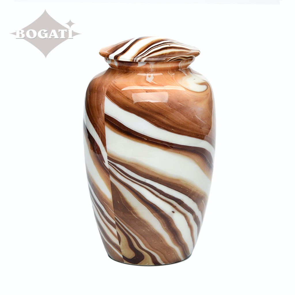 ADULT Classic Alloy Urn -9002- Cafe au Lait Swirl