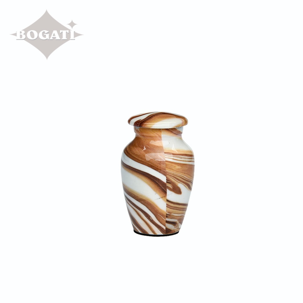 KEEPSAKE Classic Alloy Urn -9002- Cafe au Lait Swirl