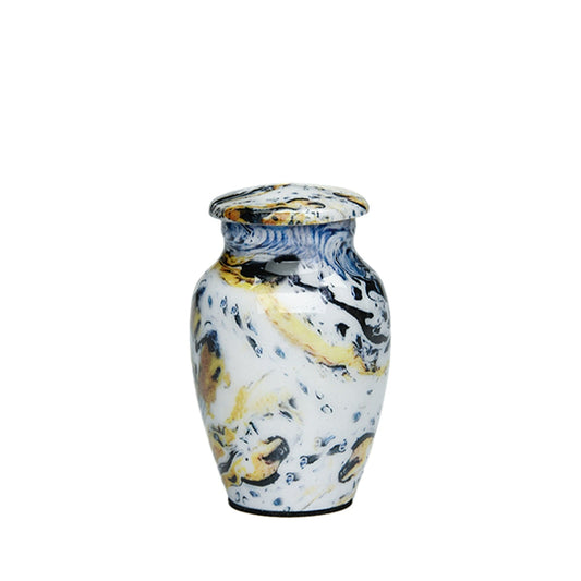 KEEPSAKE Classic Alloy Urn -9004-  Venetian Blue Swirl