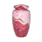 ADULT Classic Alloy Urn -9008- Red and Pink Swirl