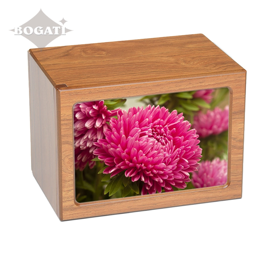 EXTRA LARGE Photo Frame urn PY06 - Pink Flowers