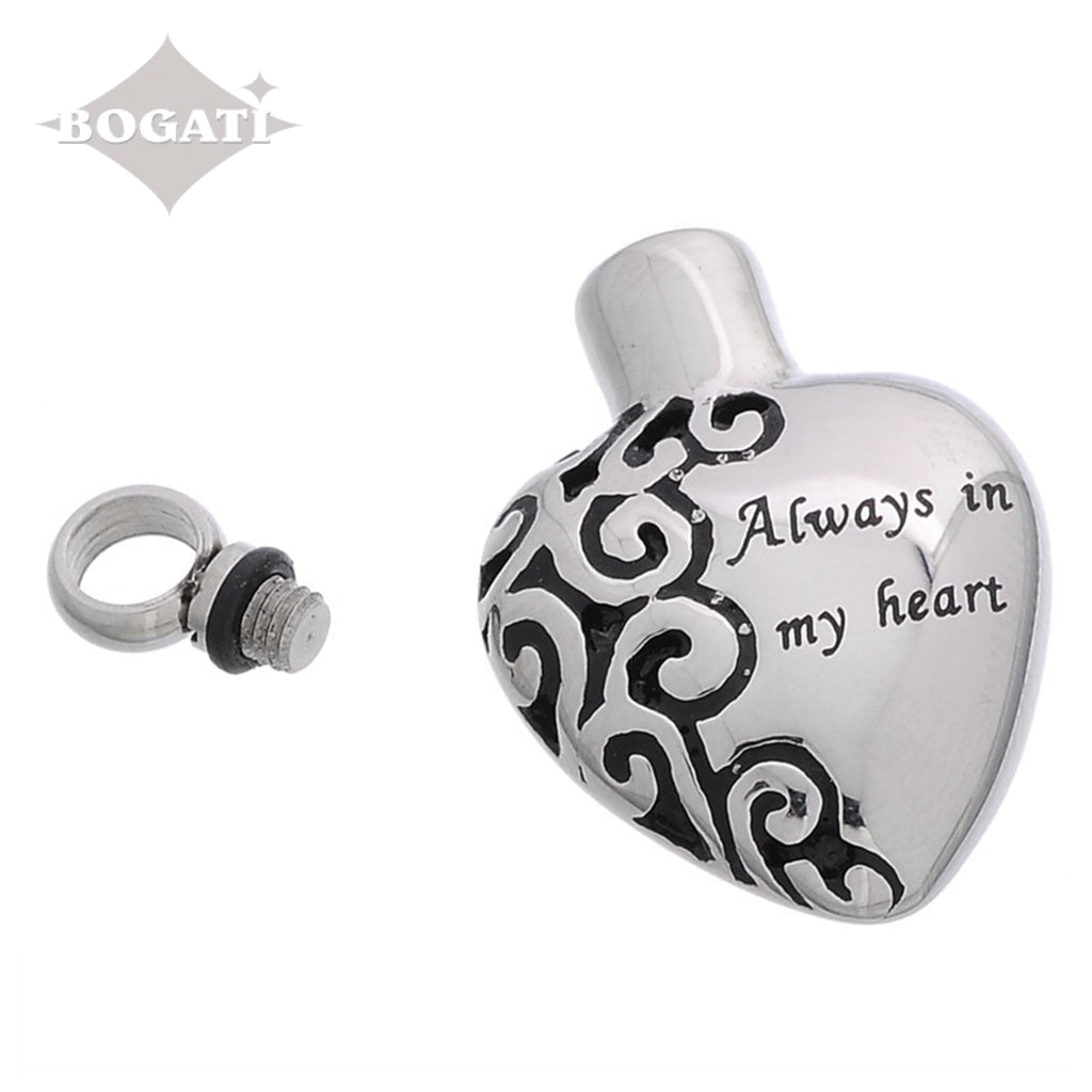 J-006 - “Always In My Heart”  - Silver-tone - Keychain
