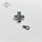 J-609 Cross with Heart - Silver-tone - Pendant with Chain