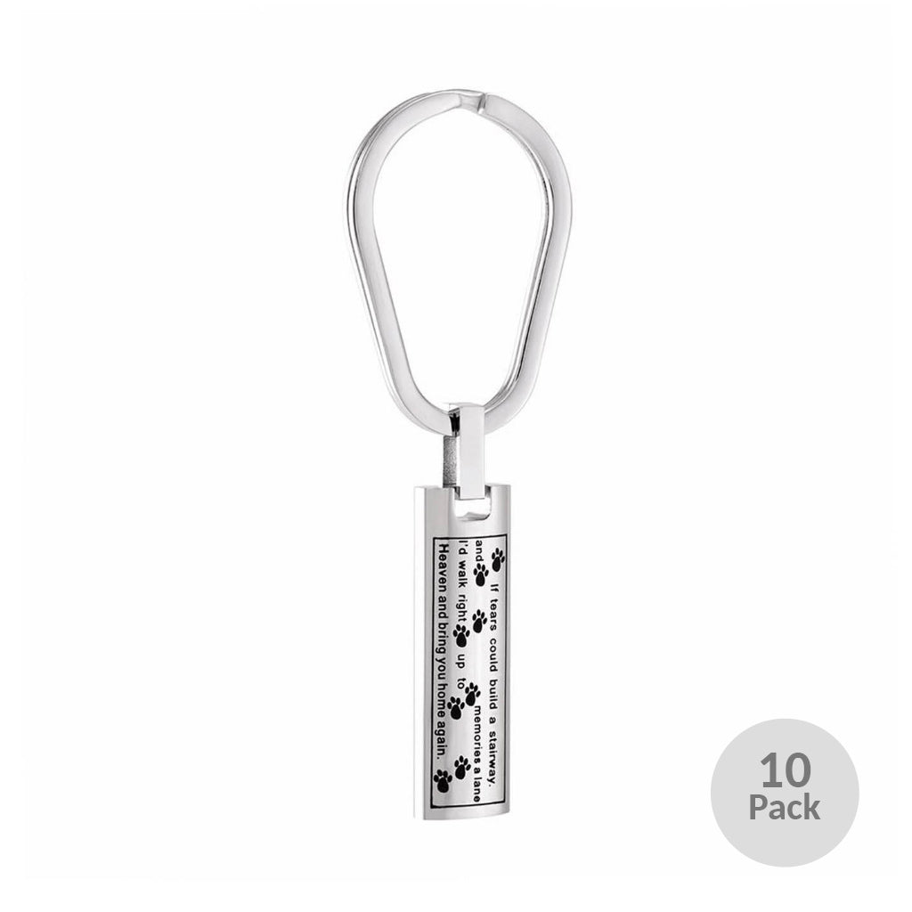 J-137 - Cylinder Bar with Poem - Keychain - Pack of 10