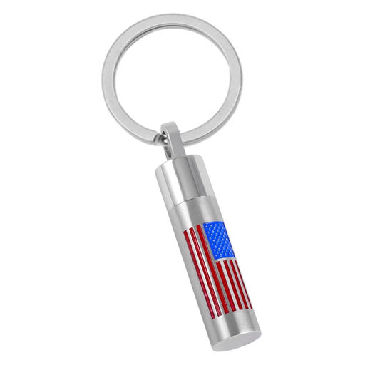 J-1776 - USA Flag Cylinder - Keychain