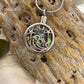 J-2114- Starfish & Wave on Abalone - Pendant with Chain