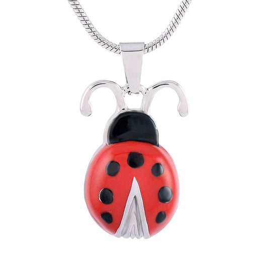 J-7460 - Red Ladybug - Pendant with Chain