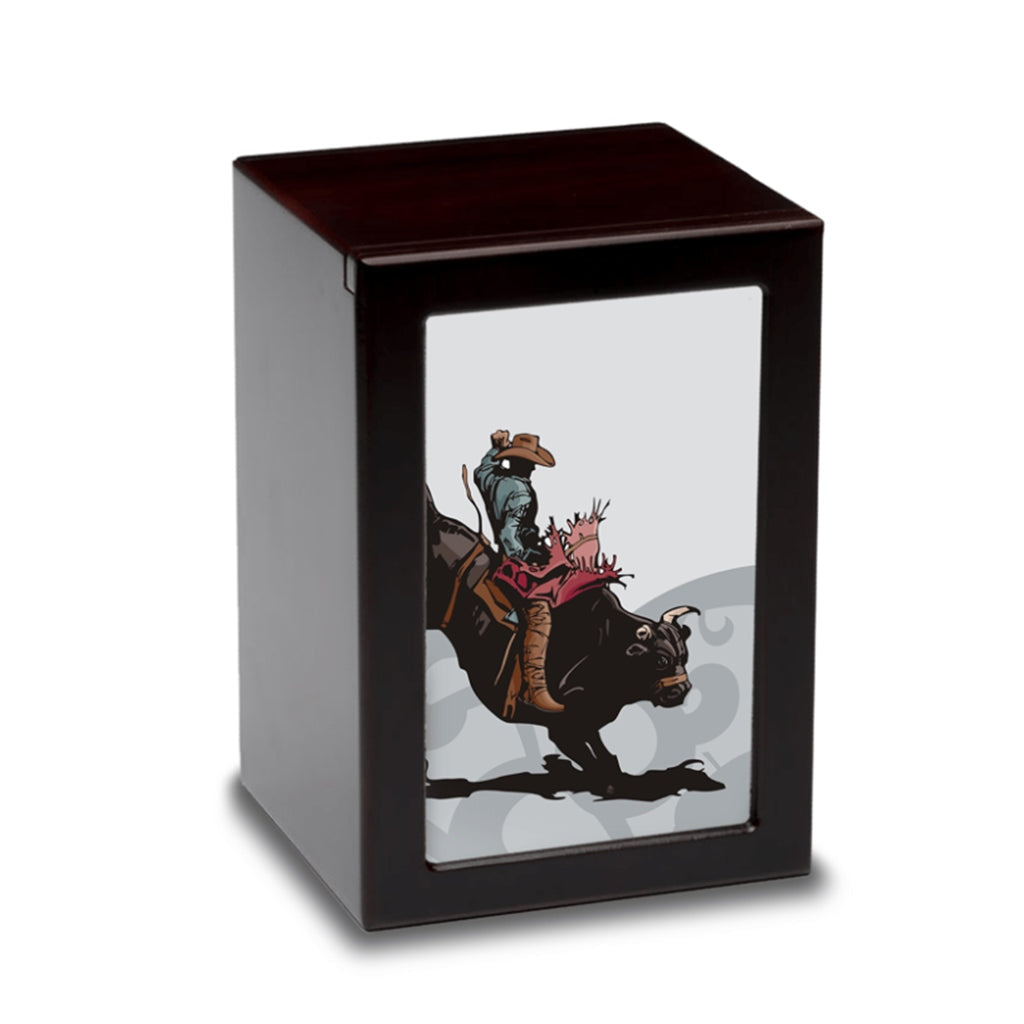 EXTRA LARGE Photo Frame urn - PY06 - Bull Rider