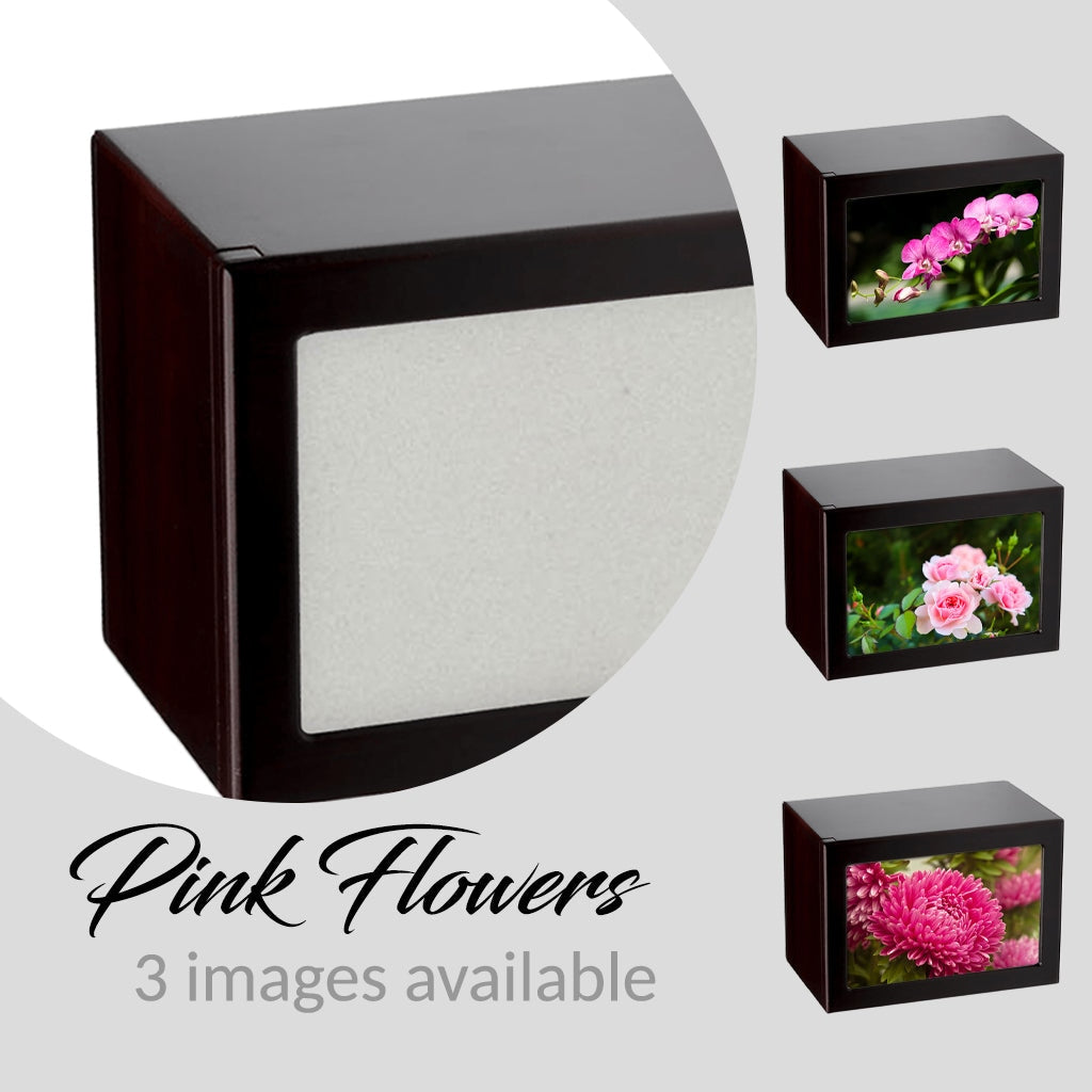 EXTRA LARGE Photo Frame urn PY06 - Pink Flowers