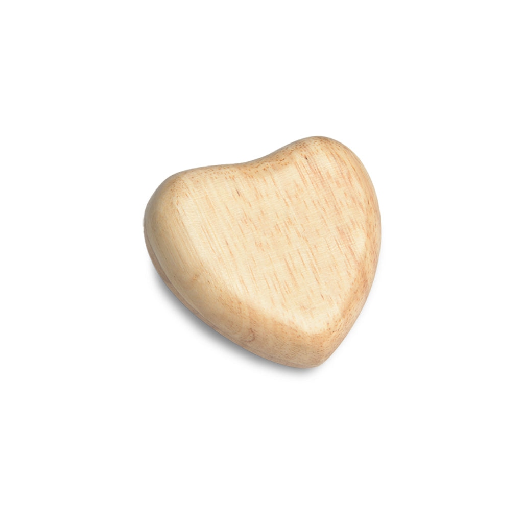 KEEPSAKE - Rubberwood Heart Urn -1023- Natural