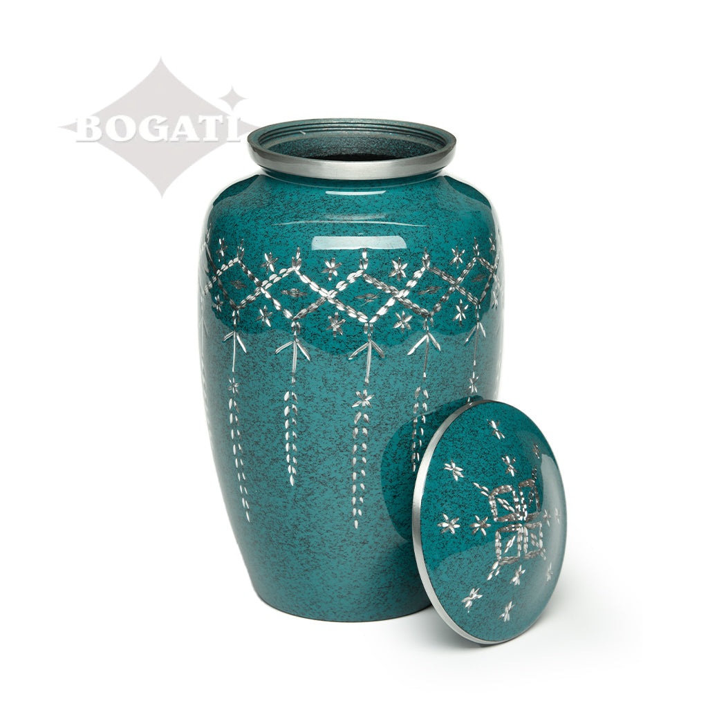ADULT -1100- Diamond Cut Alloy Urn