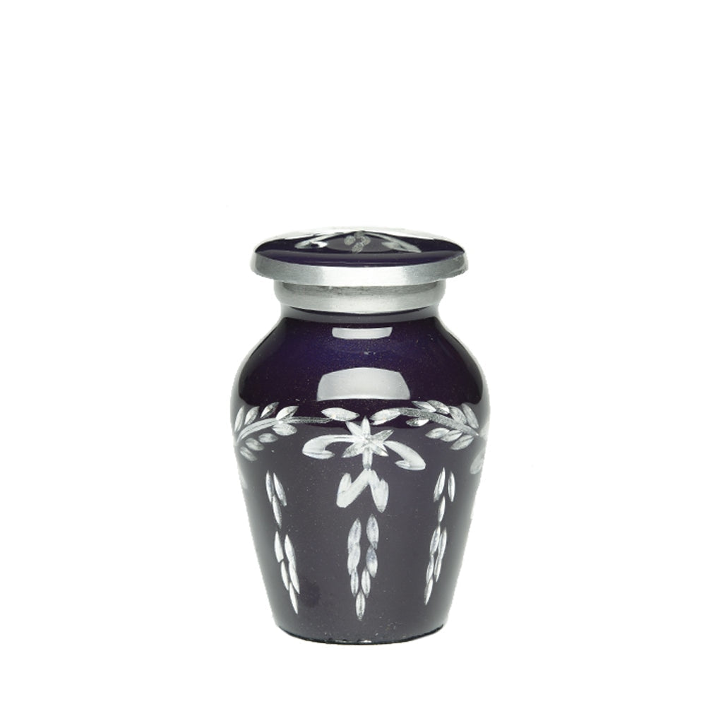 KEEPSAKE -1100- Diamond Cut Alloy Urn Purple Haze